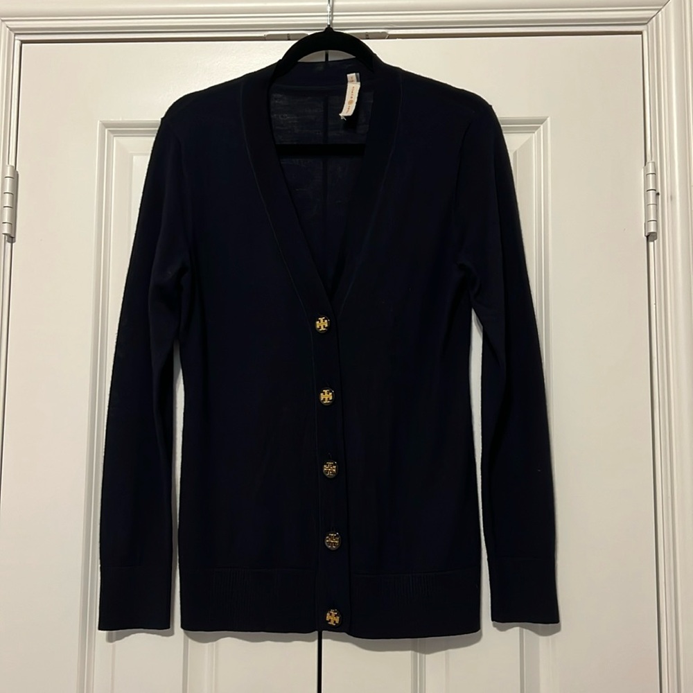 Tory Burch Navy Cardigan